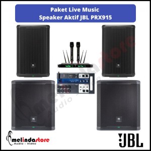Paket Live Music Speaker Aktif JBL PRX 915